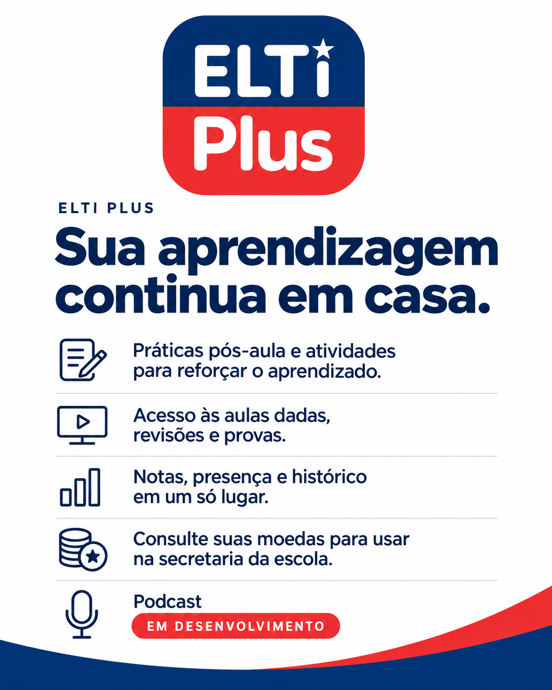 ELTI Plus — sua aprendizagem continua em casa