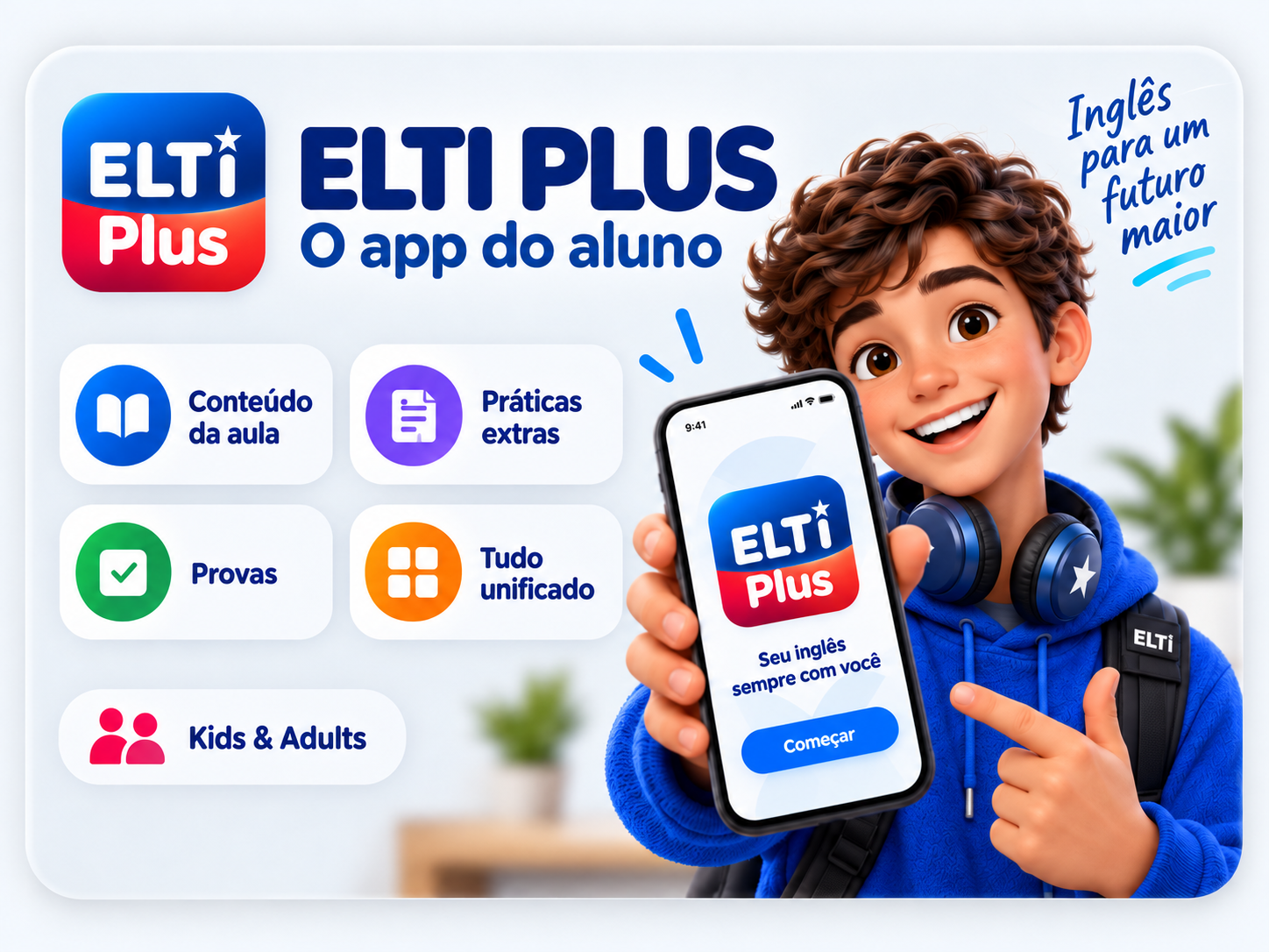 ELTI Plus — o aplicativo do aluno